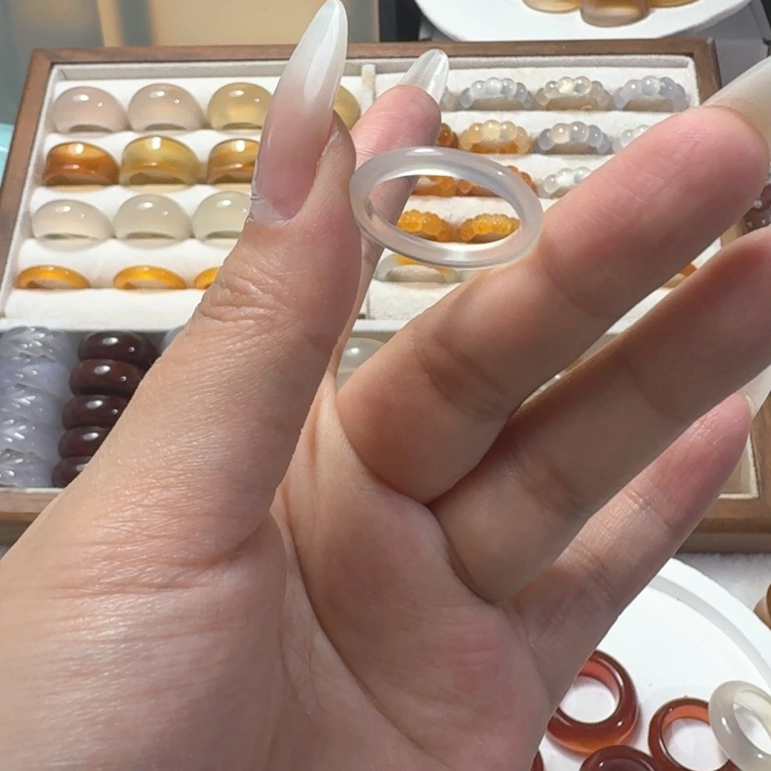 合金戒指玛瑙/玉髓305港17