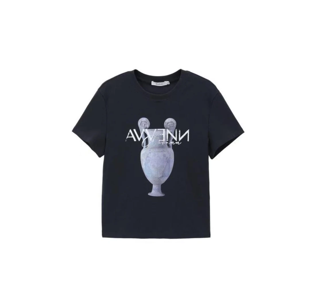 【ZS推荐】AVVENN新品高腰时尚休闲夏季印花短袖T恤 AL31001549