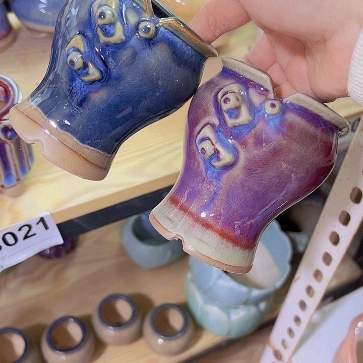 红陶陶瓷花盆当场满12包邮