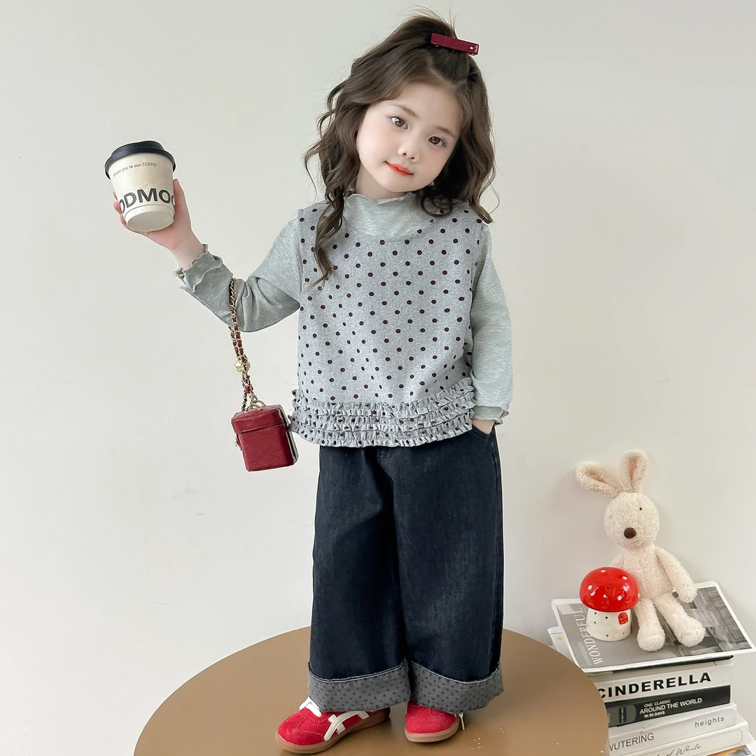 新款女童套装春秋款2025儿童女孩姑娘超好看背心三件套女宝宝秋季