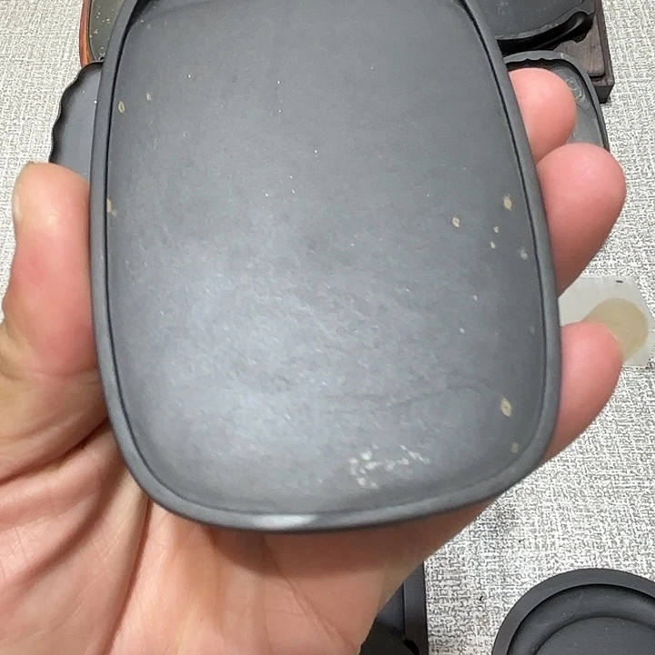 歙砚，龙尾砚，古罗纹坑，罗纹金星
