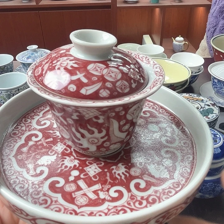 摆件景德镇陶瓷茶具摆件日用瓷器68