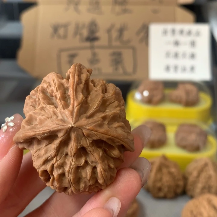 放***铁文玩核桃吊坠异形单只，有瑕疵