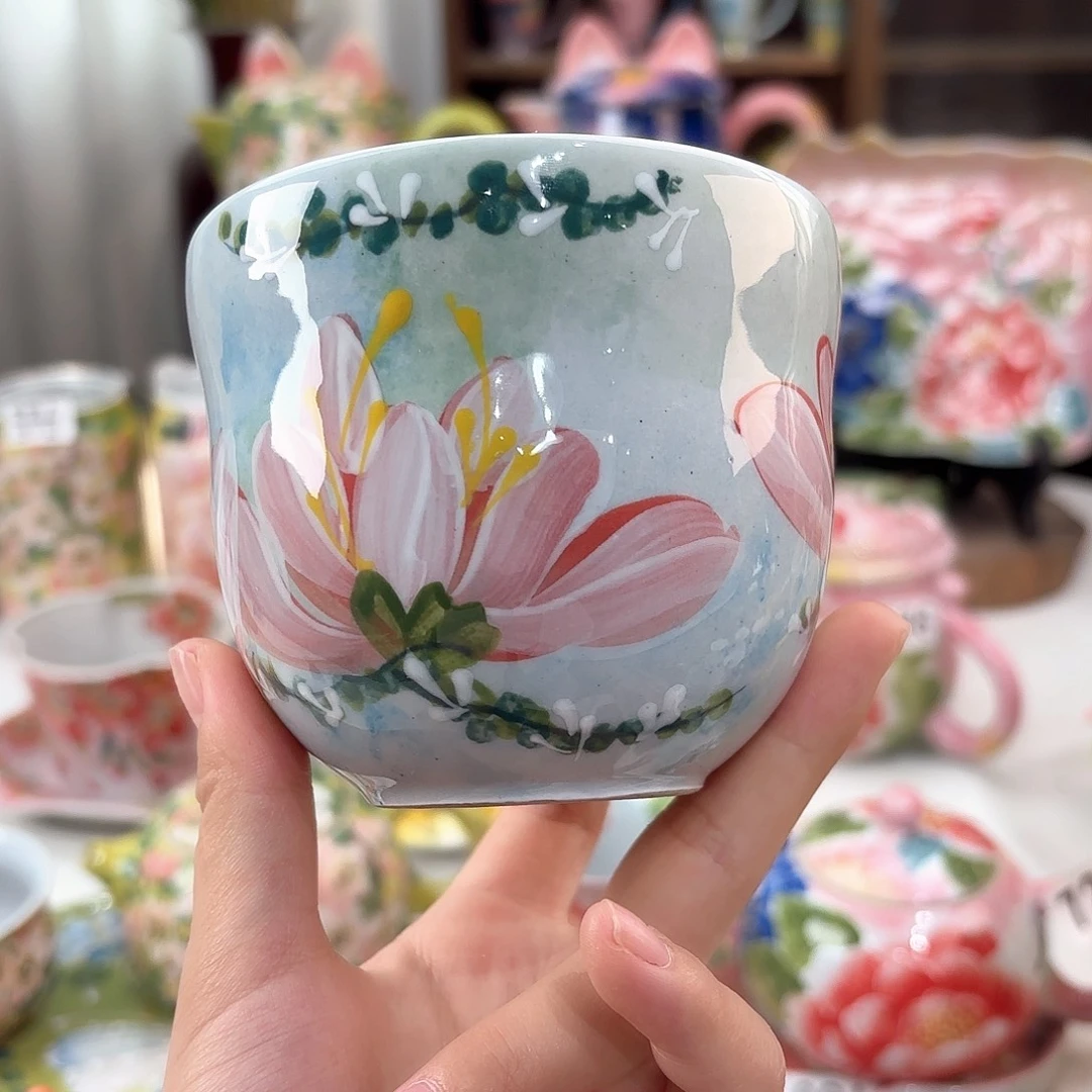 景德镇手绘高温釉下彩陶瓷茶具