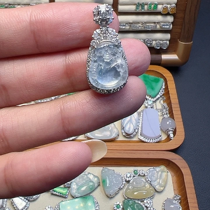 翡翠未镶嵌吊坠(不含链)吊坠