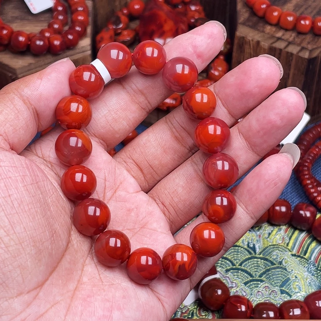 南红玛瑙未镶嵌手链南红瓦西卡13