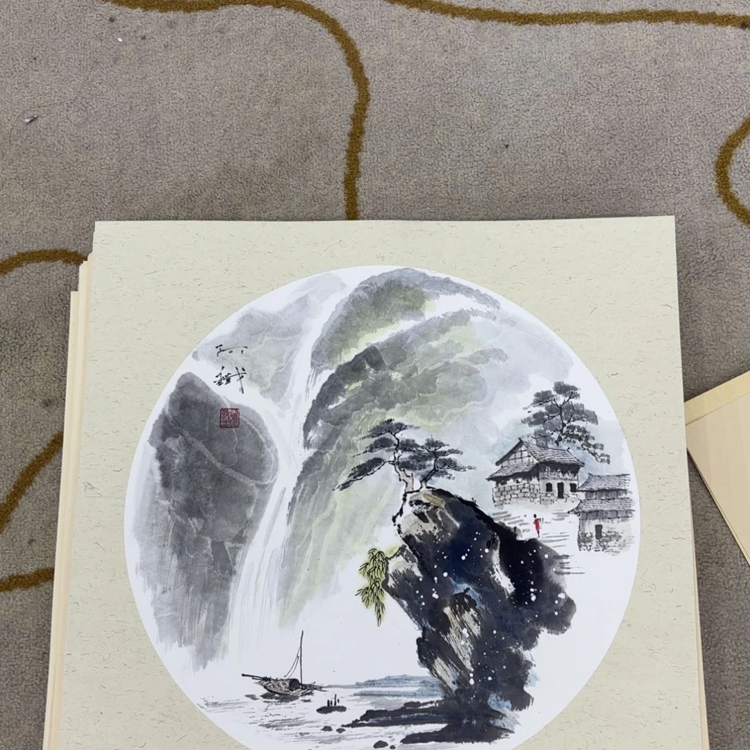 国画啊铁斗方李欣主播