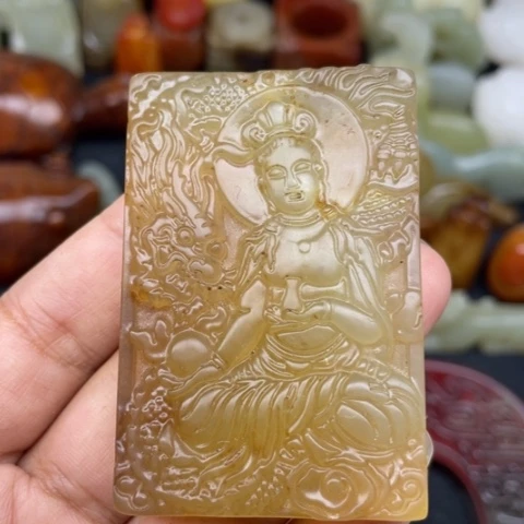 蛇纹石玉未镶嵌颈饰75
