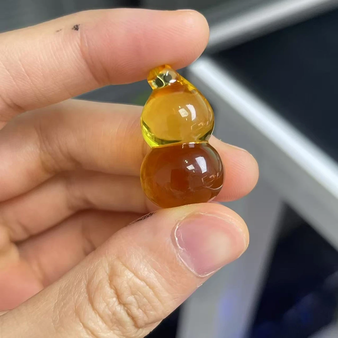 （心选珠宝）琥珀蜜蜡 葫芦 微花粉