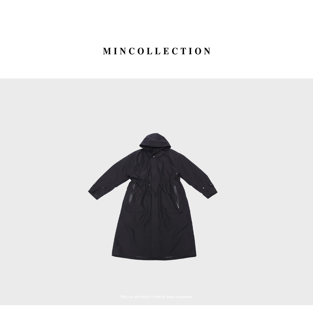 DE Mincollection廓形羽绒风衣/工装感连帽羽绒内胆外套5995159