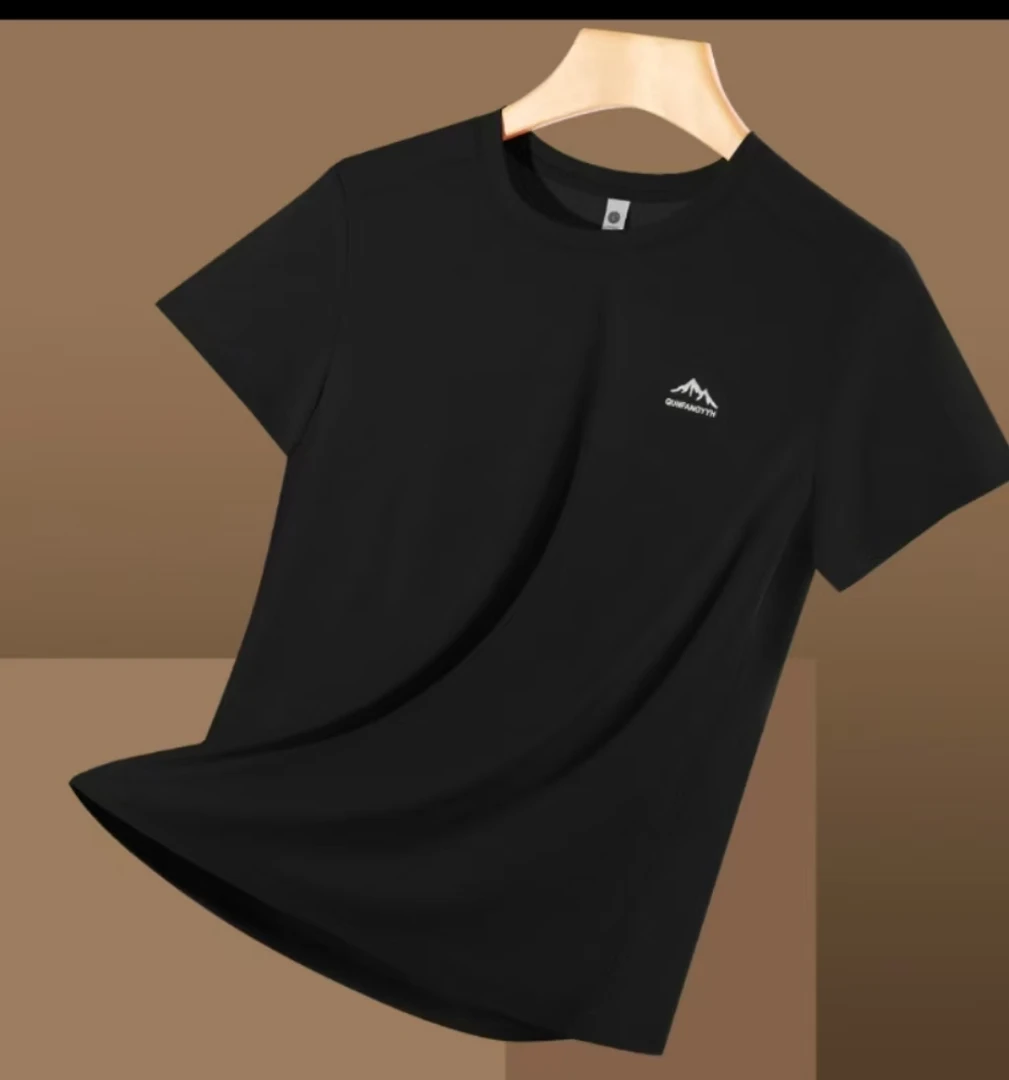 【西瓜醇】2025夏季新款冰感润肤速干男士T恤短袖休闲百搭吸汗透气