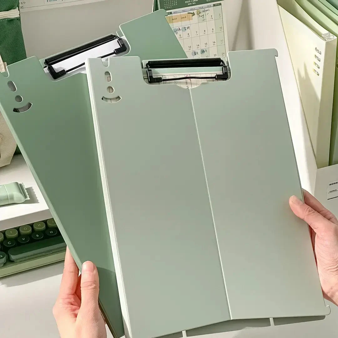 2025新款可立式板夹A4文件夹学习用品用夹板写字板折叠活页试卷夹