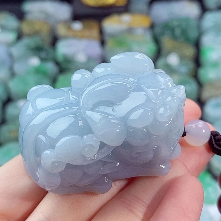 颈饰未镶嵌翡翠天然