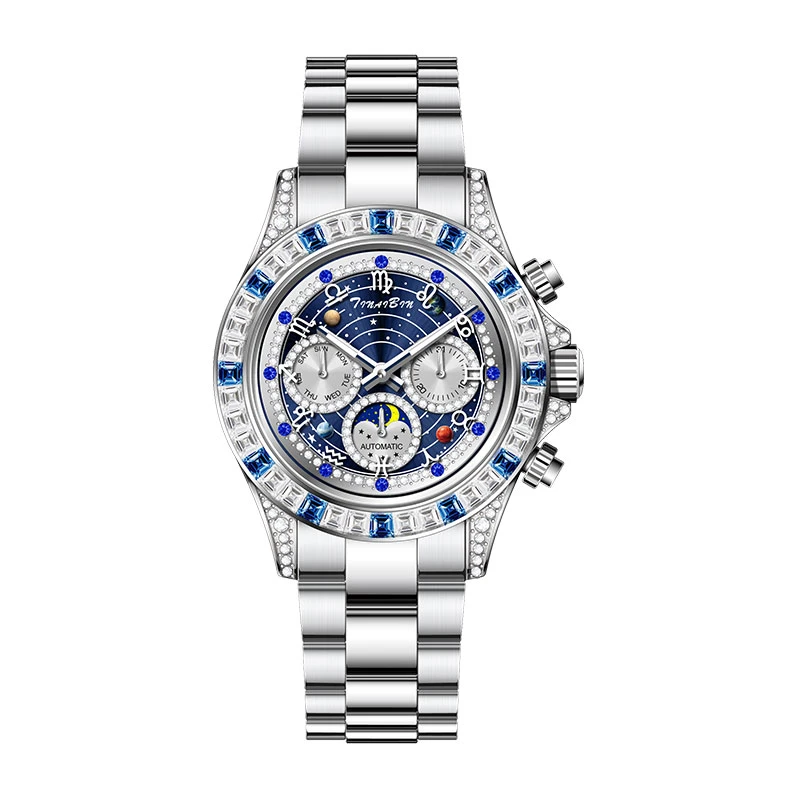 天宾十二星座男女时尚高档多功能全自动机械腕表网红官方正牌手表