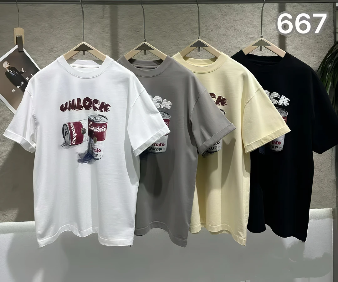 【吉鑫】JCT667潮牌磨破重磅棉短袖立体可乐宽松潮t 男女同款