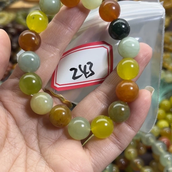 未镶嵌蛇纹石玉手链