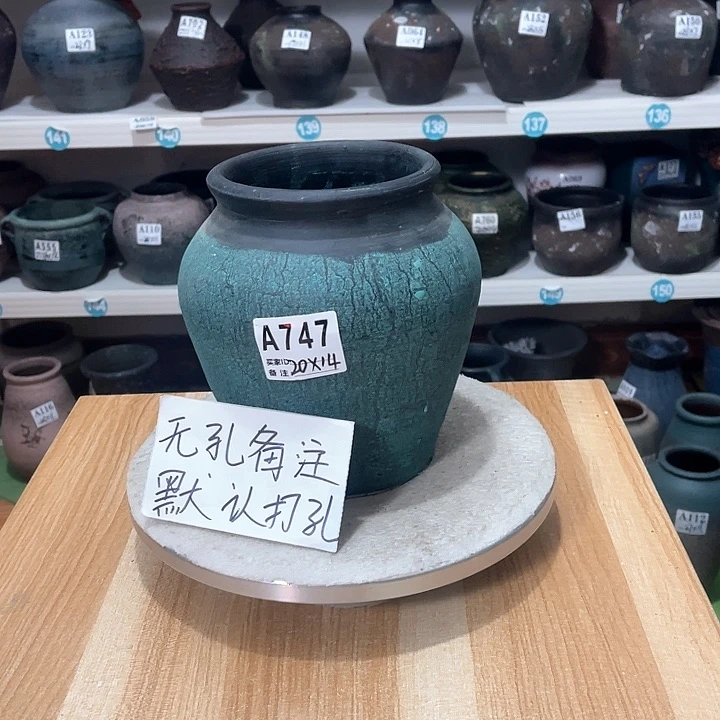 红陶手工制作工艺花盆