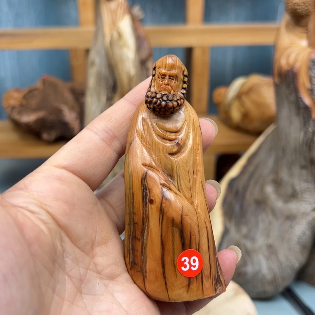 语***昕木崖柏木摆件手把件