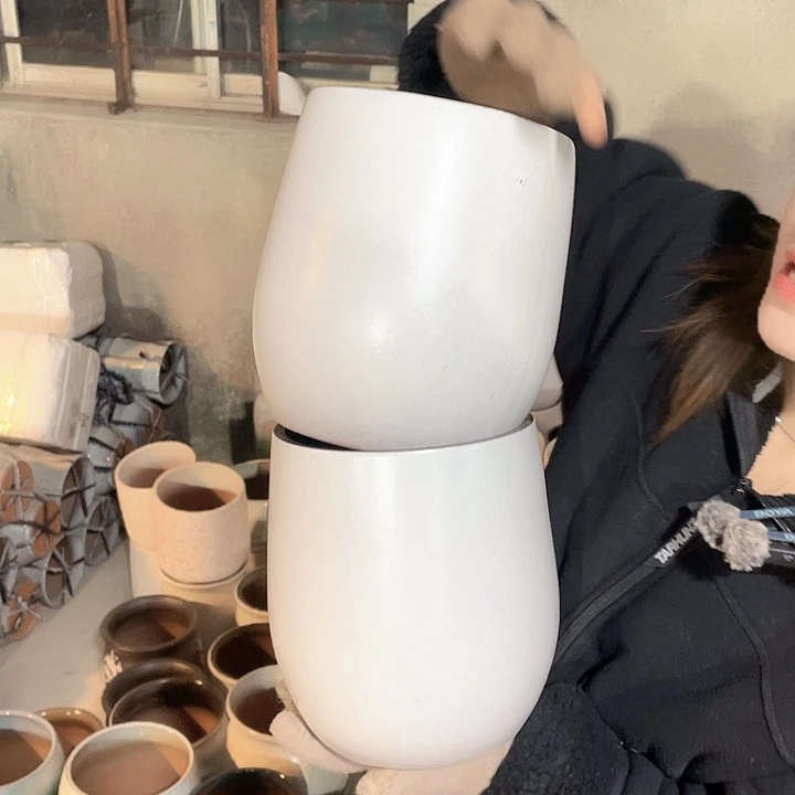 紫砂花盆正品口18高21