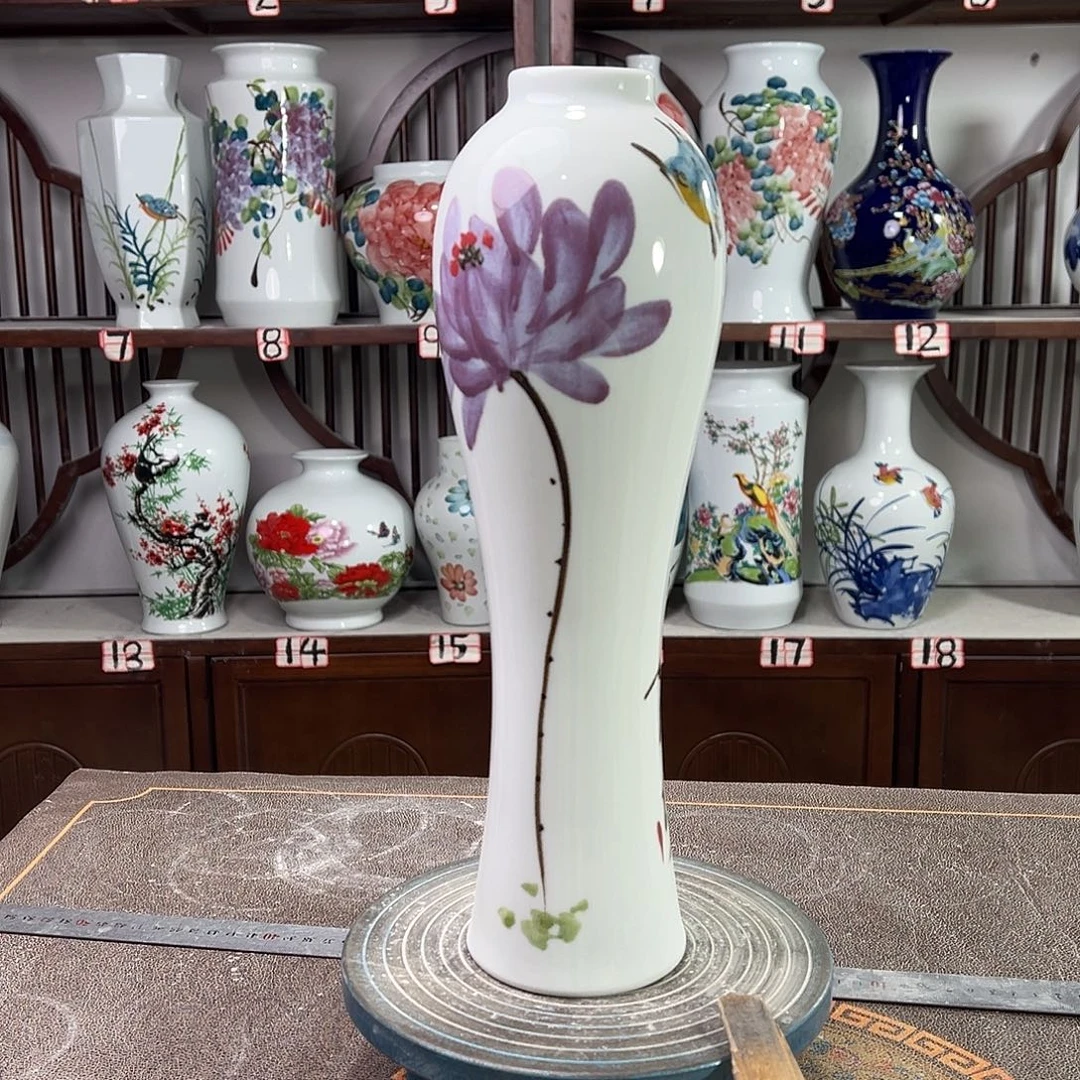 摆件陶景德镇陶瓷美鸟