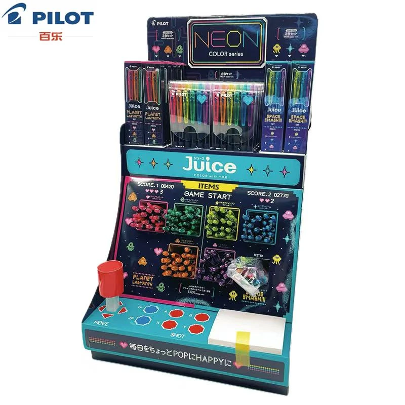 日本PILOT百乐Juice果汁笔霓虹色新色限定0.5mm按动荧光色中性笔
