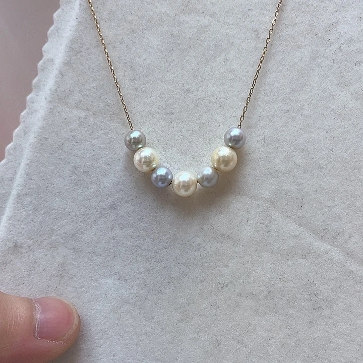 套链海水珍珠银S925镶嵌