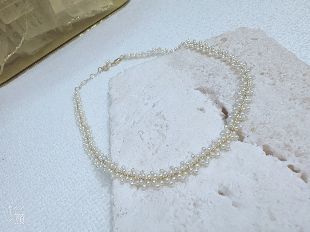 合金项链 不点推荐新款珠珠项链