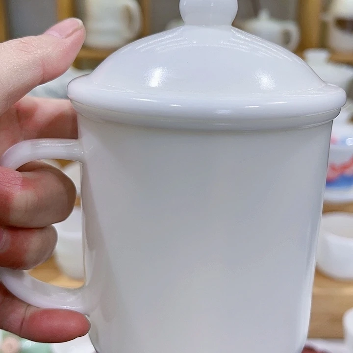 高冰素烧两件套办公杯300