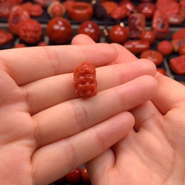 南红玛瑙未镶嵌黄财神11MM+