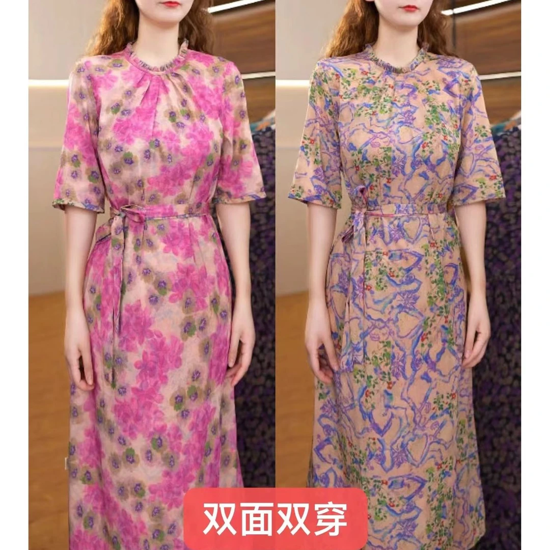 1239-35新款舒适时尚双面穿连衣裙