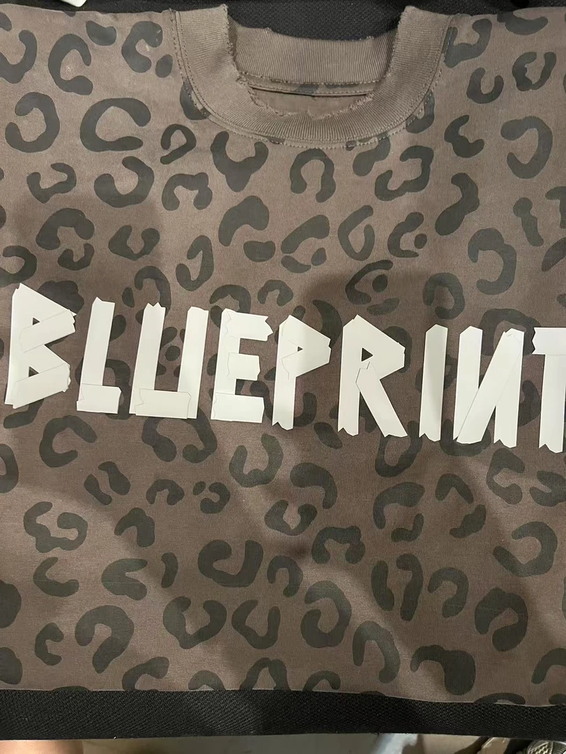 G651【直播间同款】8号链接【闯】 夏季顶奢水洗手绘潮流设计款短袖