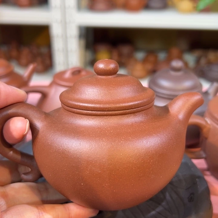 紫砂茶壶精工莲子220cc