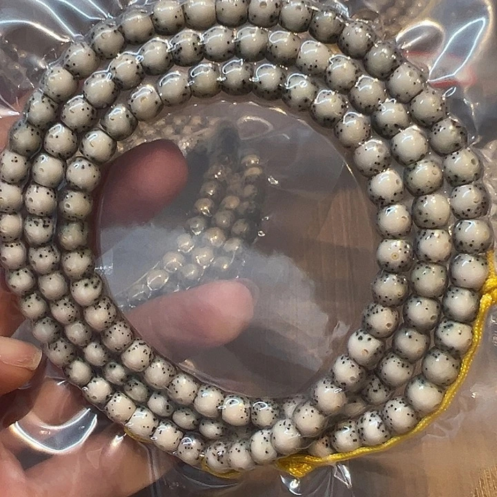 星月菩提手串海南原生态直切鼓珠6/7