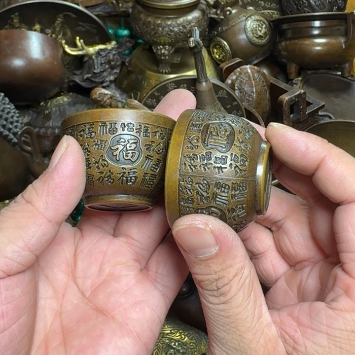 铜器摆件收收藏藏