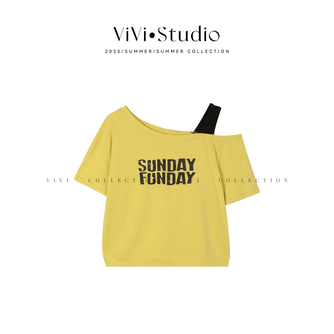 【Vivi·Studio】短袖女款运动休闲夏季T恤预JJX5TX2922