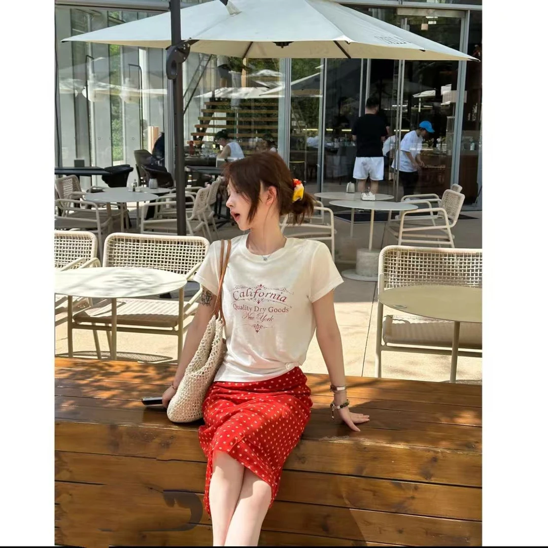 徐秋阳   假日艺术感 （常规版型)夏季新款百搭显瘦短袖12881-1