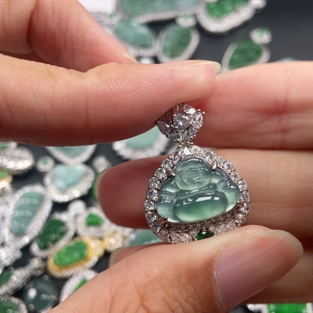 翡翠未镶嵌吊坠(不含链)