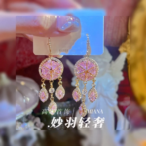 铜合金锆石耳饰  【璀璨之恋】女甜美简约梦幻欧美日韩精致耳环272