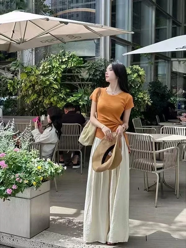 修身显瘦腰带上衣