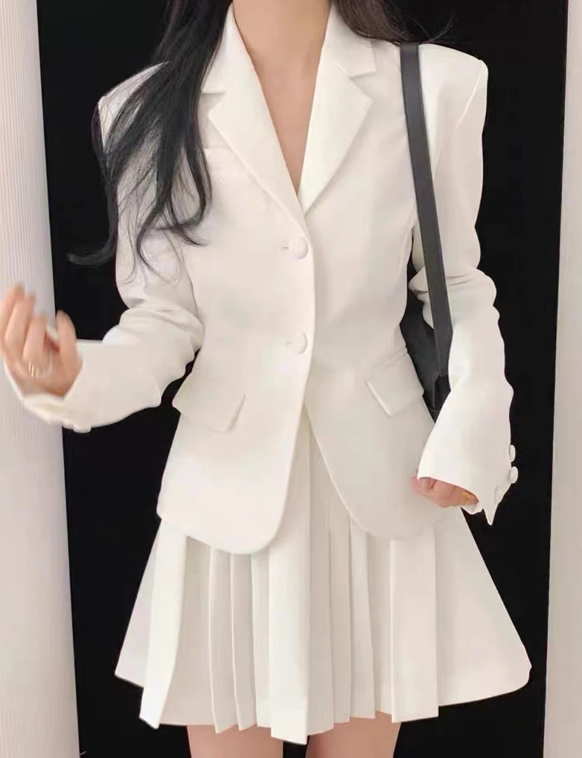 （卡戒）套装网红气质小香风时尚性感百搭小众显瘦