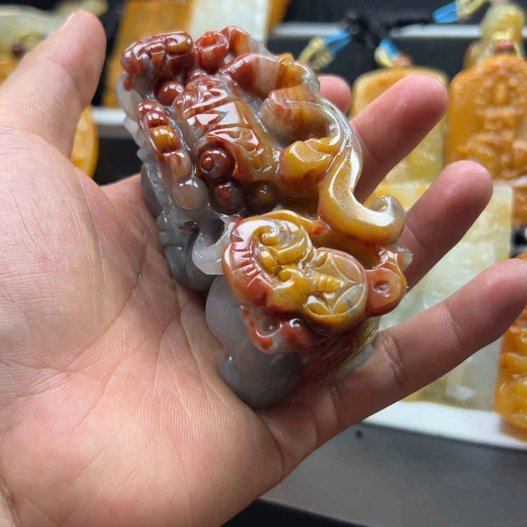 石英质玉（黄龙玉）未镶嵌hly