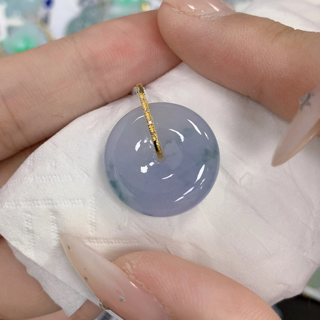 【闪购商品】颈饰18K金镶嵌翡翠