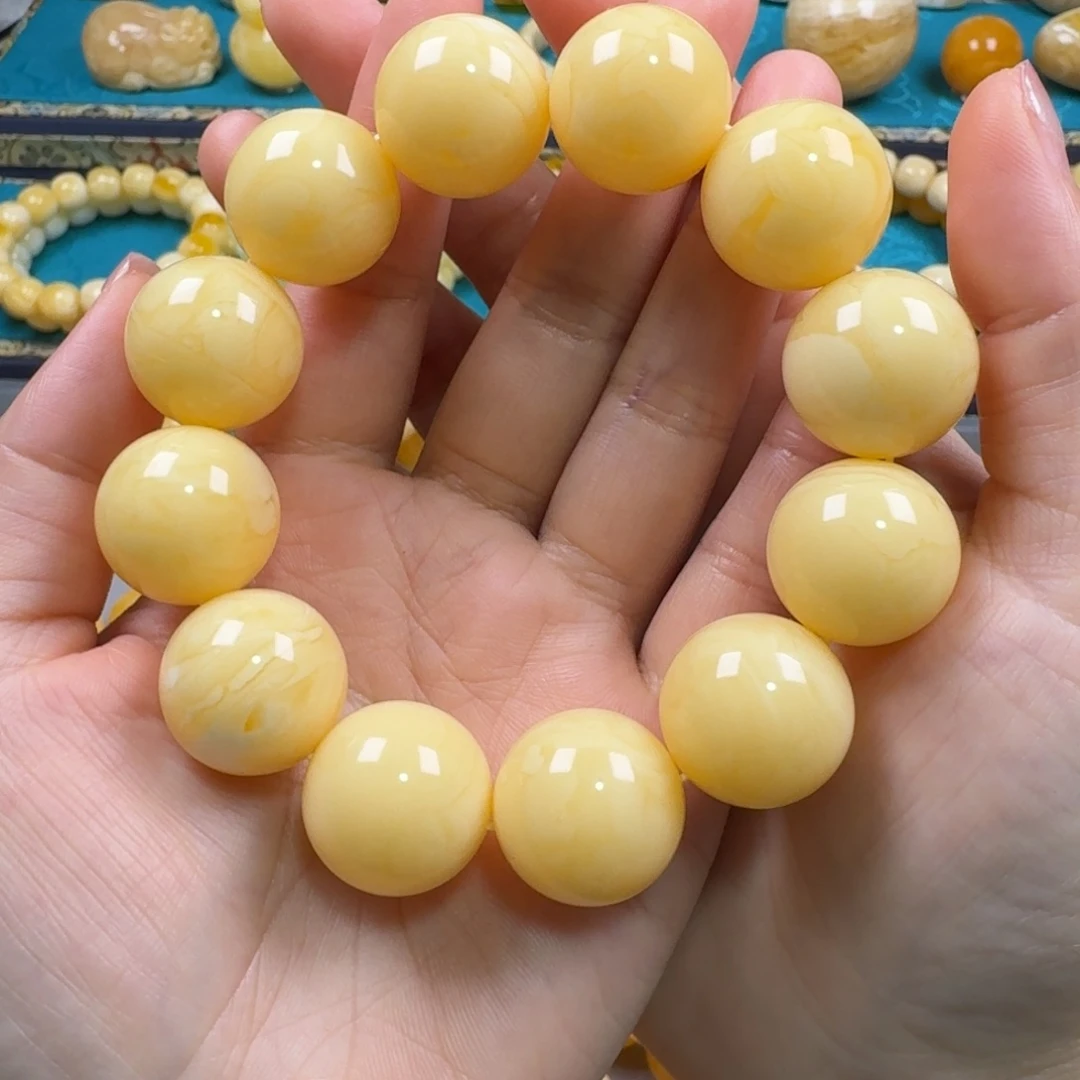 琥珀未镶嵌手链同料