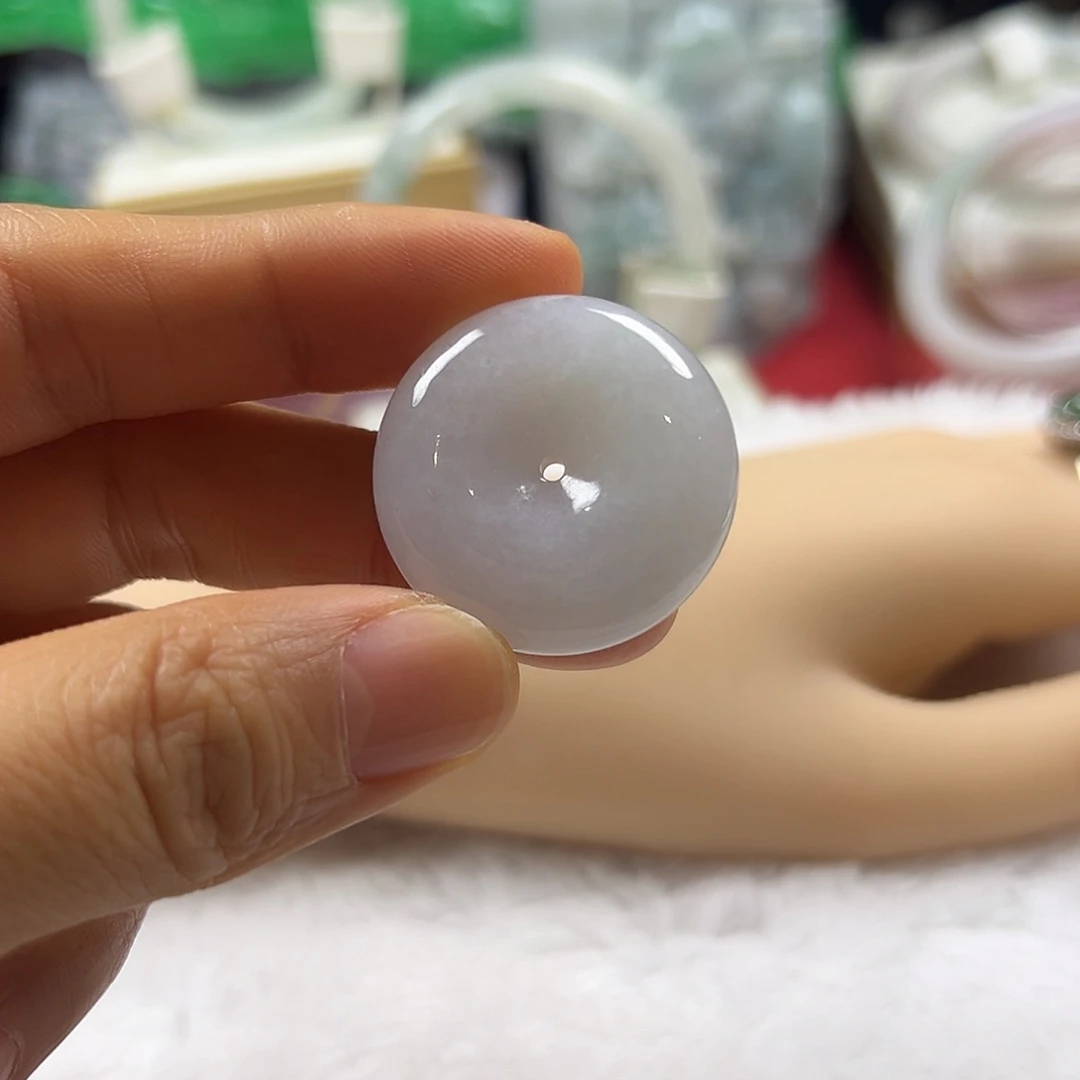 颈饰未镶嵌翡翠缅甸天然A货翡翠平安扣吊坠