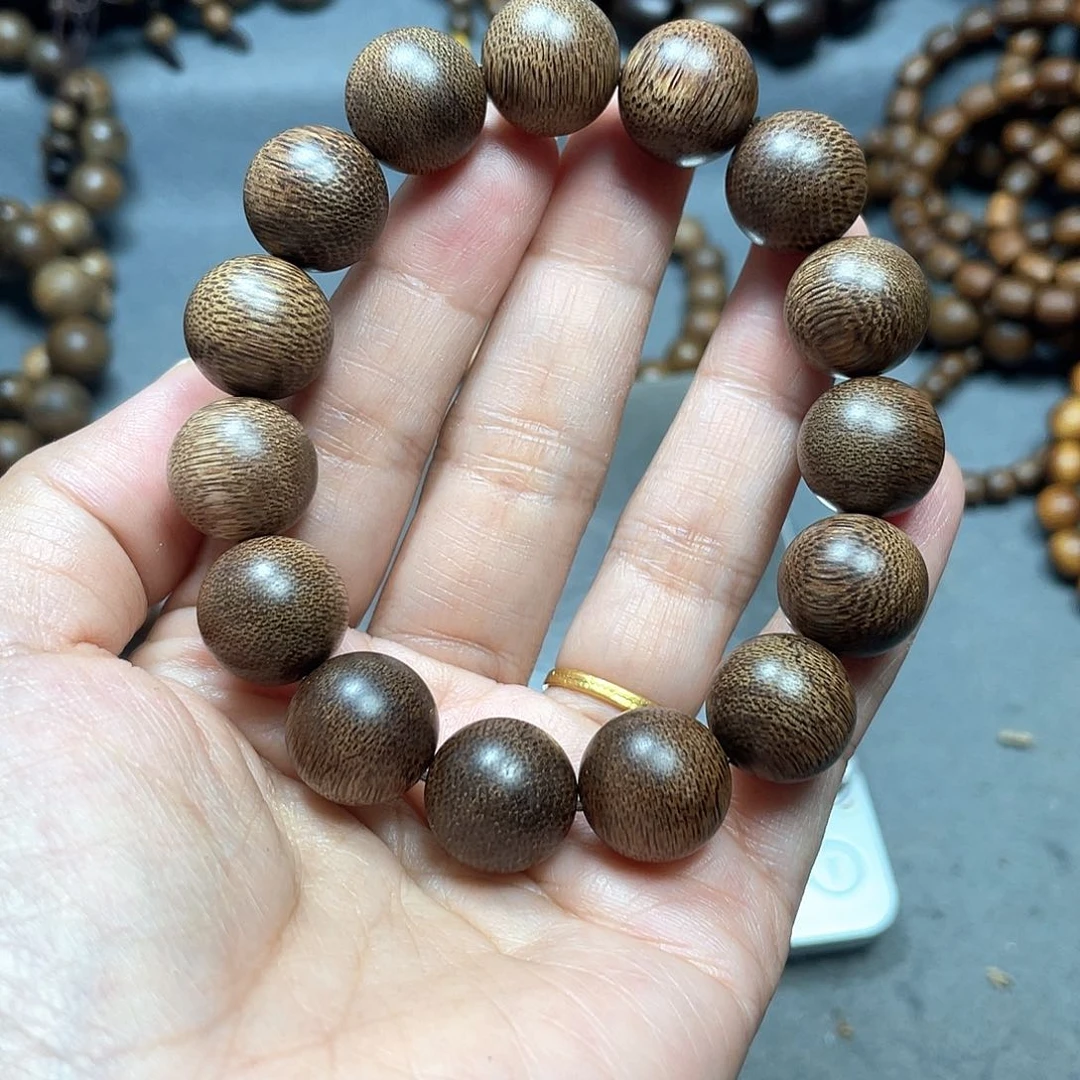 沉香手串芽庄白棋1.5