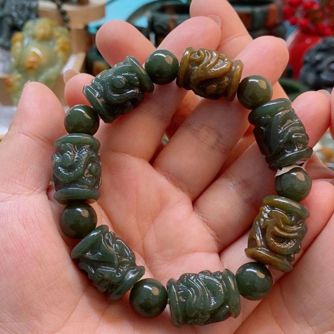 透闪石质玉手串未镶嵌