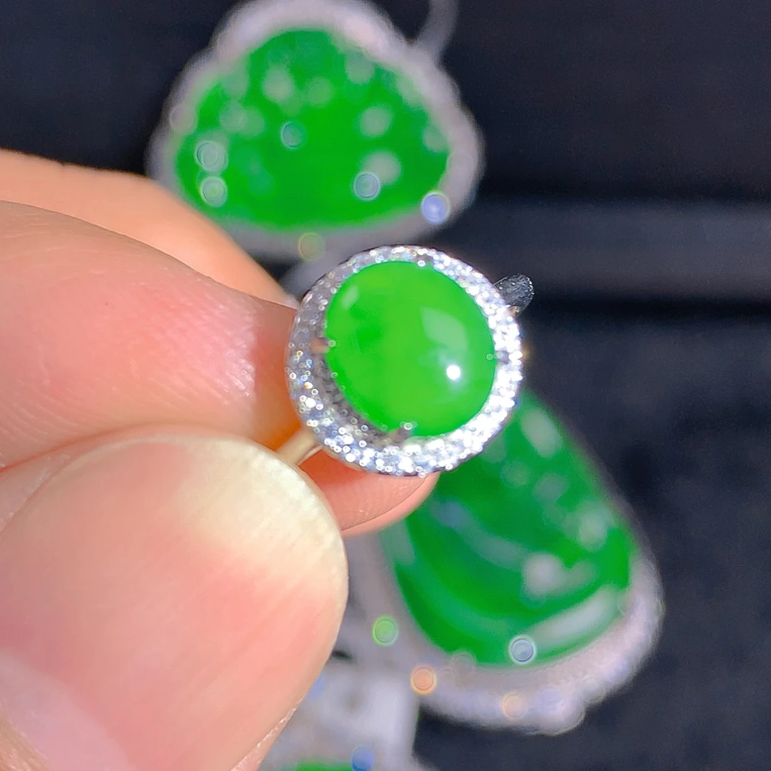 翡翠颈饰银S925镶嵌26956056808