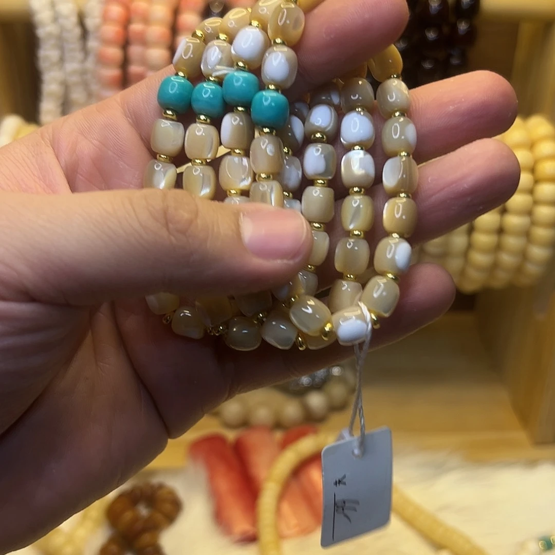 桃核吊坠0.8螺钿单圈