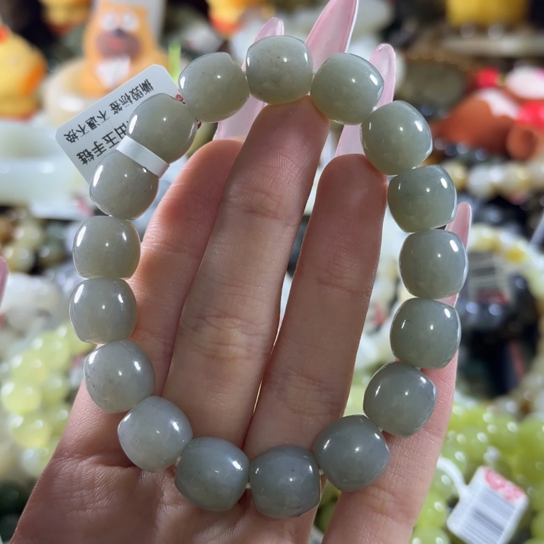 和田玉未镶嵌手链22