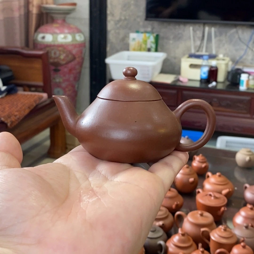 茶壶紫砂虎紫朱泥嘉道梨